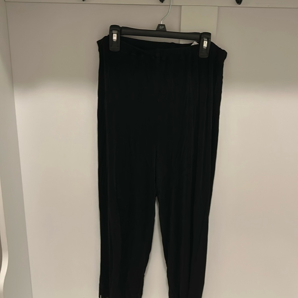 Chico’s black pants
Calf length